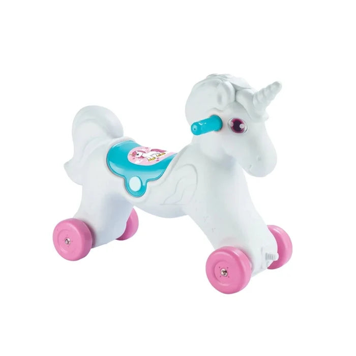 Dolu Unicorn Rocking Horse with Wheels - Pink - ebebek