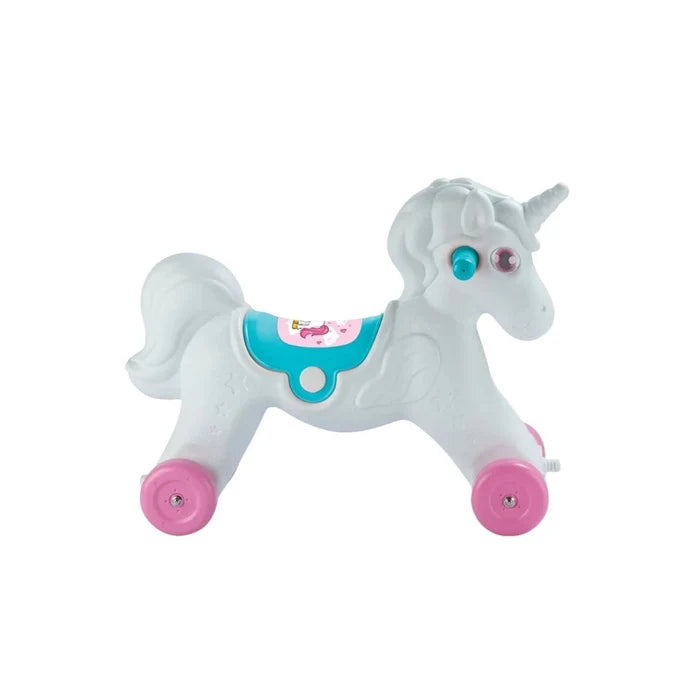 Dolu Unicorn Rocking Horse with Wheels - Pink - ebebek