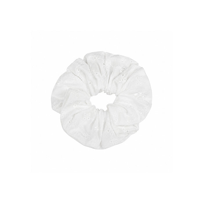 Embroidery Anglaise Scrunchie