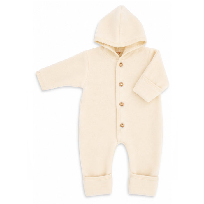 Engel Natur Wool Jumpsuit with Hood Natural