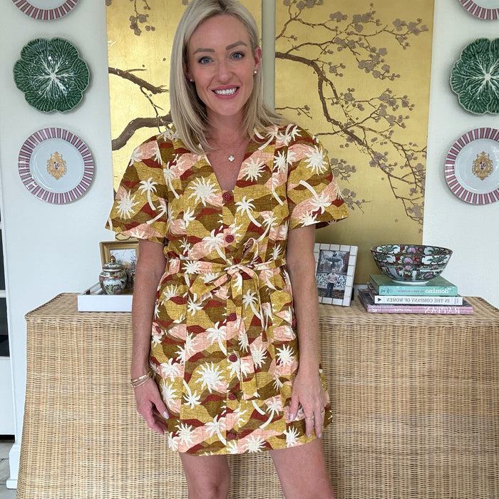 Fall Vacay Printed Mini Dress