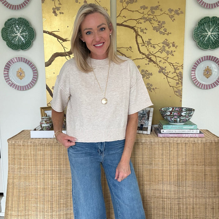 Georgia Mock Neck Sweater Top