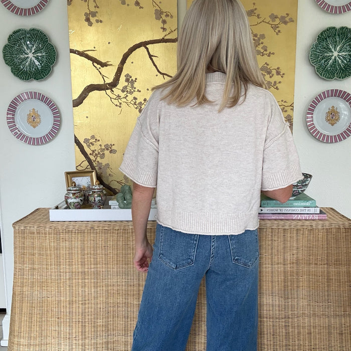 Georgia Mock Neck Sweater Top