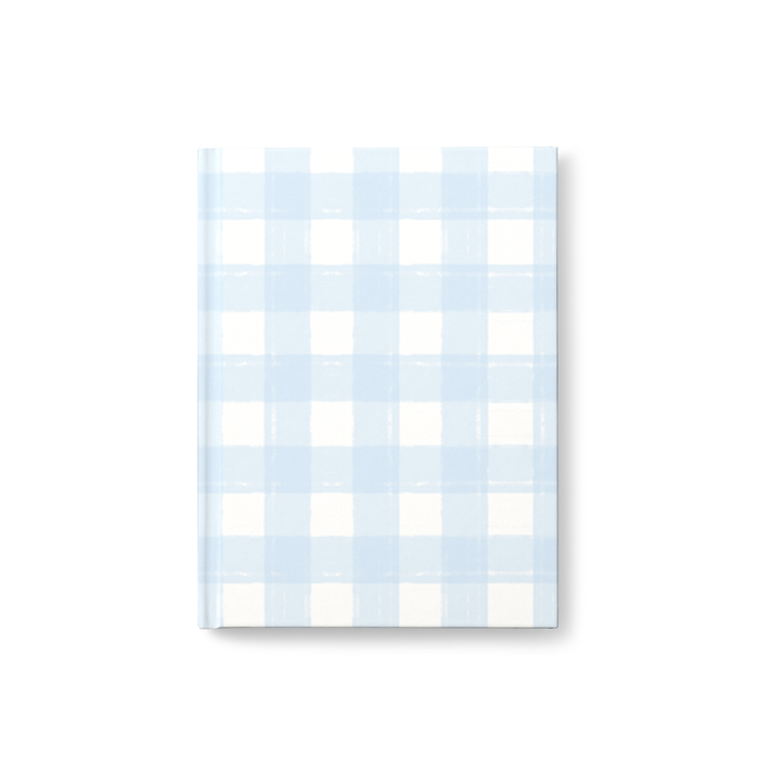 Gingham Light Blue Notebook