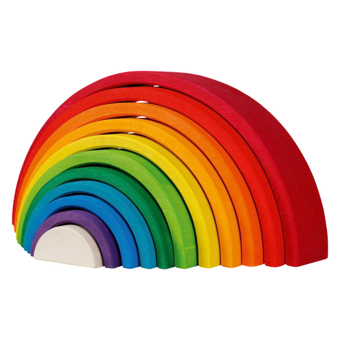 Goki Wooden Raibow Stacking Blocks