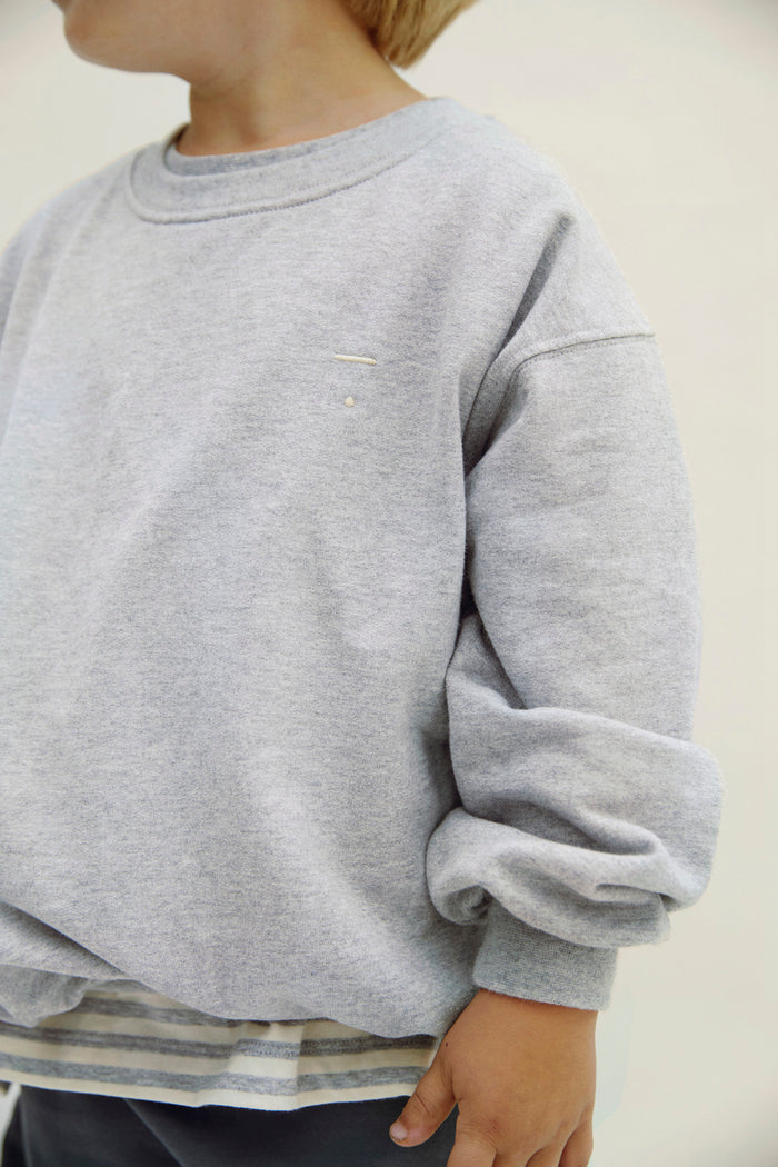 Gray Label Dropped Shoulder Sweater Grey Melange