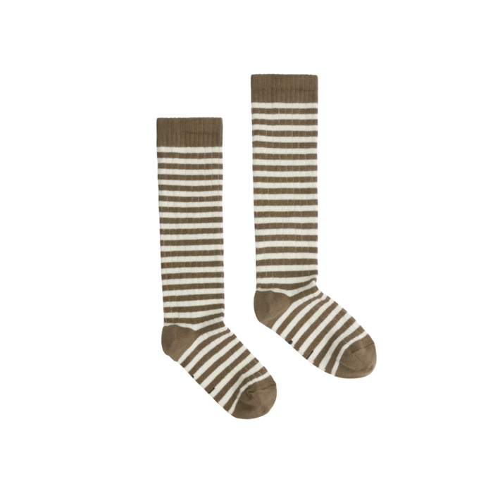 Gray Label Long Ribbed Socks Woody - Cream