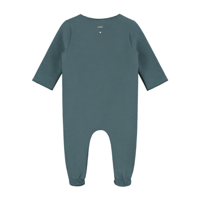 Gray Label Newborn Suit With Snaps Blue Grey - La Gentile Store