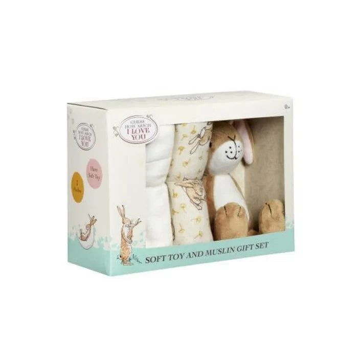 Guess How Much I Love You Soft Toy and Muslin Gift Set - ebebek - Black Friday
