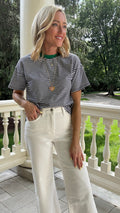 Hallie Stripe Band Tee