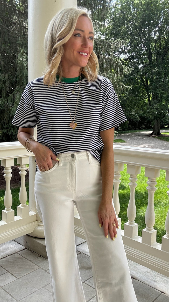 Hallie Stripe Band Tee