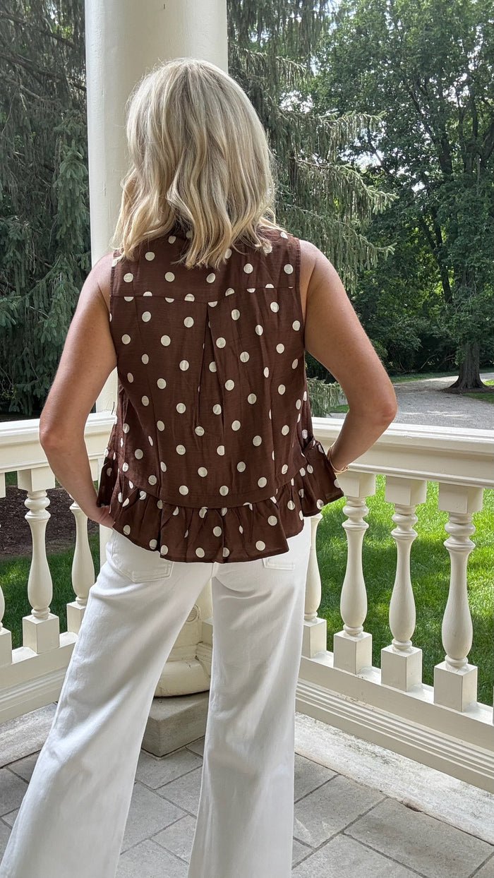 Hamilton Polka Dot Top