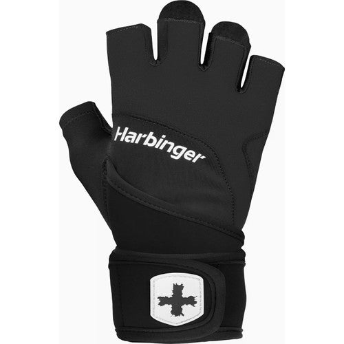 Harbinger Unisex's Training Wristwrap Gloves 2.0 - Black