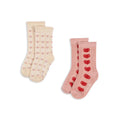 Heart Jacquard Socks 2 Pack