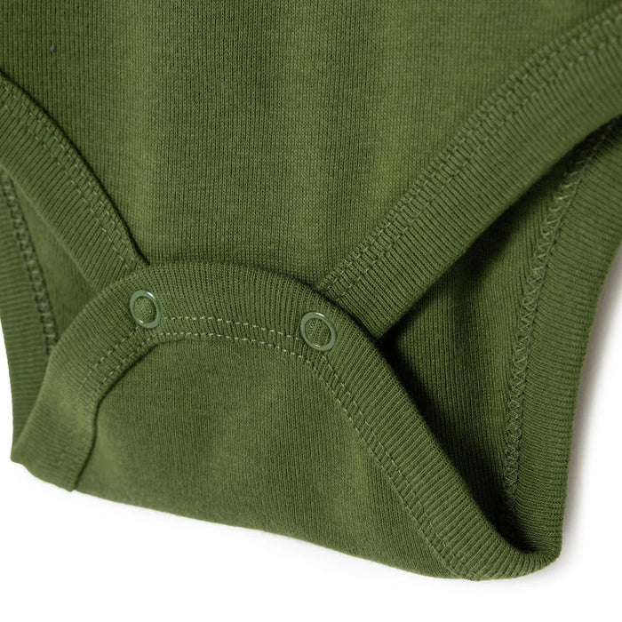 HelloBaby Boys 2 - Pack Short - Sleeve Bodysuits Dinosaur Print Snap Fastening Popper Neck Short Sleeve - Khaki Khaki - ebebek