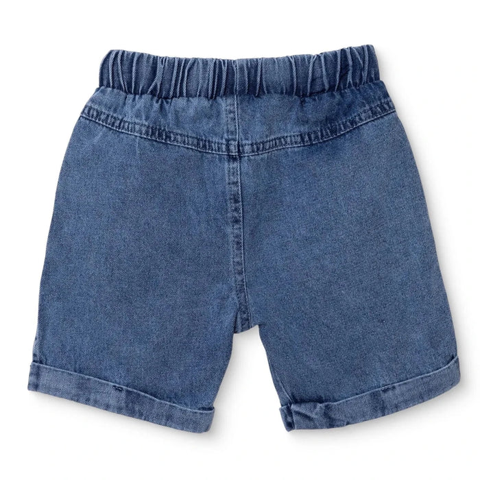 HelloBaby Boys Denim Shorts Lace - up Little Sailor Above the Knee - Blue Blue - ebebek