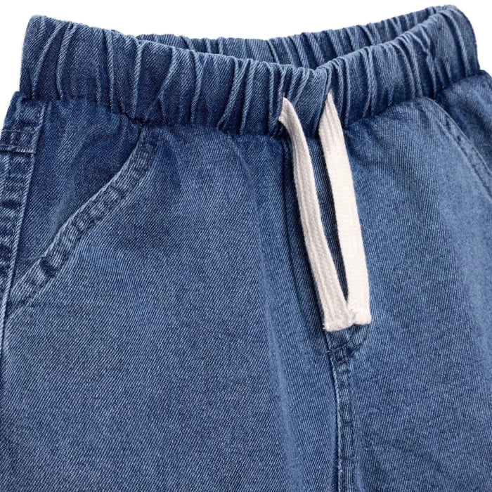 HelloBaby Boys Denim Shorts Lace - up Little Sailor Above the Knee - Blue Blue - ebebek