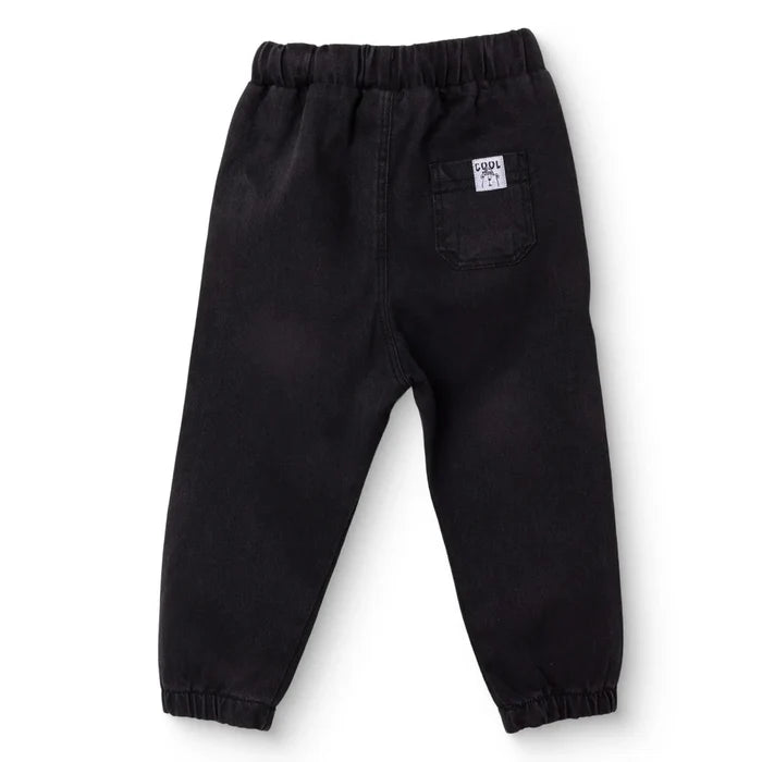 HelloBaby Boys Denim Trousers Lace - up Cool Boy Full Length - Black Black - ebebek