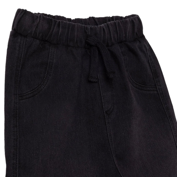 HelloBaby Boys Denim Trousers Lace - up Cool Boy Full Length - Black Black - ebebek