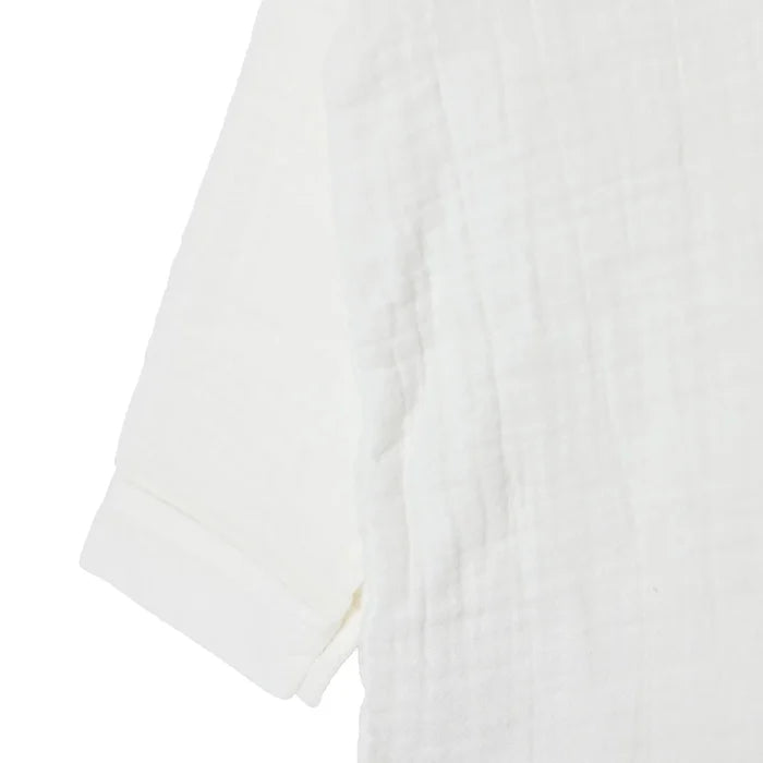 HelloBaby Boys Shirt Buttoned Little Sailor Mandarin Collar Long Sleeve - Ecru Ecru - ebebek