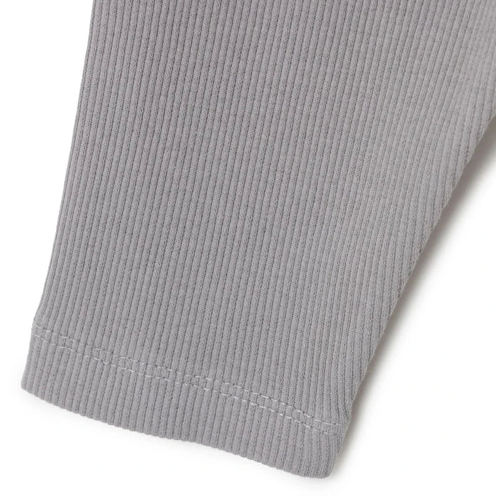 HelloBaby Boys Sweatshirt - Bottom with Buttons Crew Neck Long Leg Long Sleeve - Grey Grey - ebebek