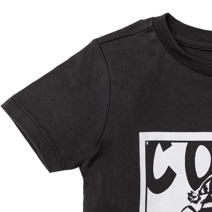 HelloBaby Boys T-Shirt & Trousers Set Bear Print Cool Boy Crew Neck Full Length Short Sleeve - Anthracite Anthracite - ebebek