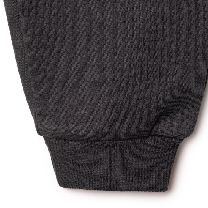 HelloBaby Boys Tracksuit Set Bear Print Lace - up Cool Boy Crew Neck Full Length Long Sleeve - Black Printed Black Printed - ebebek