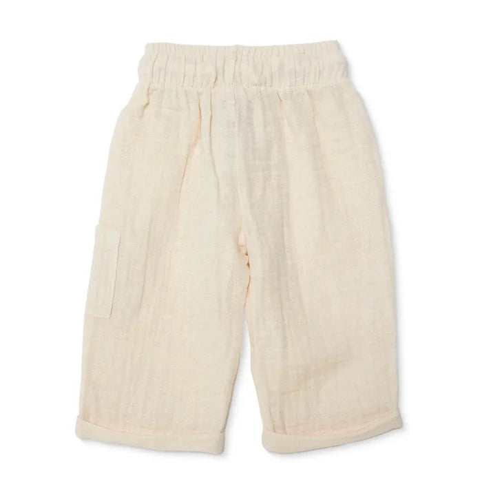 HelloBaby Boys Trouser Lace - up Little Car Long Leg - Ecru Ecru - ebebek
