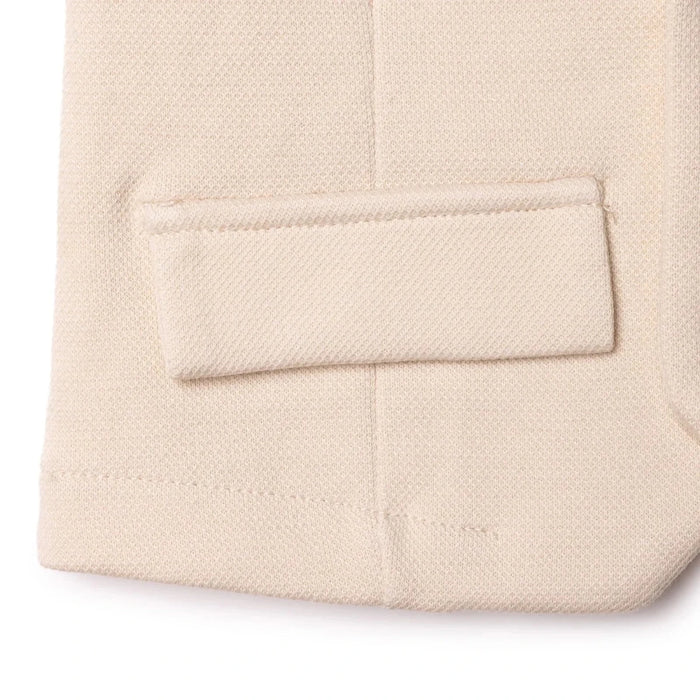 HelloBaby Boys Waistcoat Buttoned Smart Line V - Neck Sleeveless - Ecru Ecru - ebebek