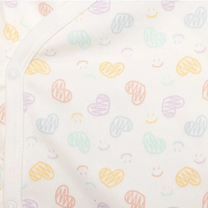 HelloBaby Girl Wrapover Top - Hat - Footed Bottom - Ecru Ecru - ebebek