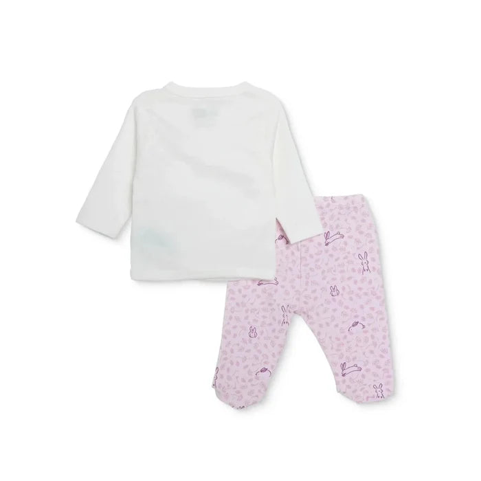 HelloBaby Girls 5 - Piece Newborn Hospital Box Set Animal Print Snap Fastening Envelope Neck Full Leng - Ecru Ecru - ebebek