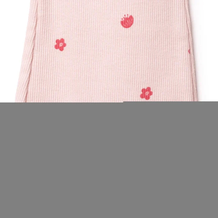 HelloBaby Girls Blouse & Leggings Set Text Print Pastel Dreams Crew Neck Full Length Short Sleeve - Pink Pink - ebebek