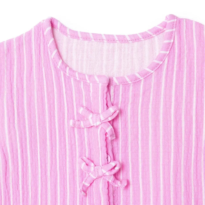 HelloBaby Girls Blouse & Shorts Set Ditsy Flower Crew Neck Short Length Short Sleeve - Pink Printed Pink Printed - ebebek
