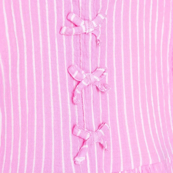 HelloBaby Girls Blouse & Shorts Set Ditsy Flower Crew Neck Short Length Short Sleeve - Pink Printed Pink Printed - ebebek