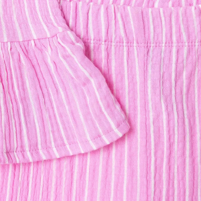 HelloBaby Girls Blouse & Shorts Set Ditsy Flower Crew Neck Short Length Short Sleeve - Pink Printed Pink Printed - ebebek