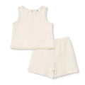 HelloBaby Girls Blouse & Shorts Set Pastel Dreams Crew Neck Short Length Sleeveless - Ecru Ecru - ebebek