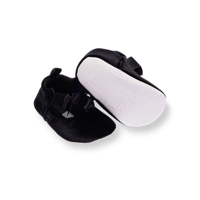 HelloBaby Christmas Baby Girl Velvet Prewalker Shoes - Black - ebebek - Black Friday