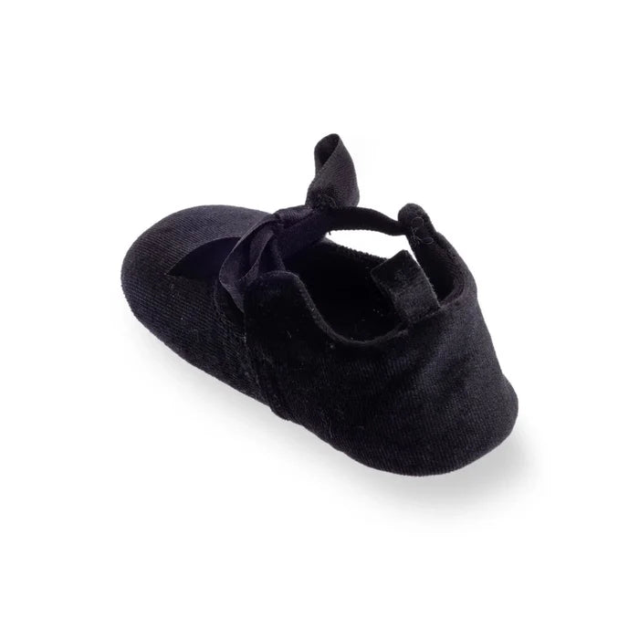 HelloBaby Christmas Baby Girl Velvet Prewalker Shoes - Black - ebebek - Black Friday