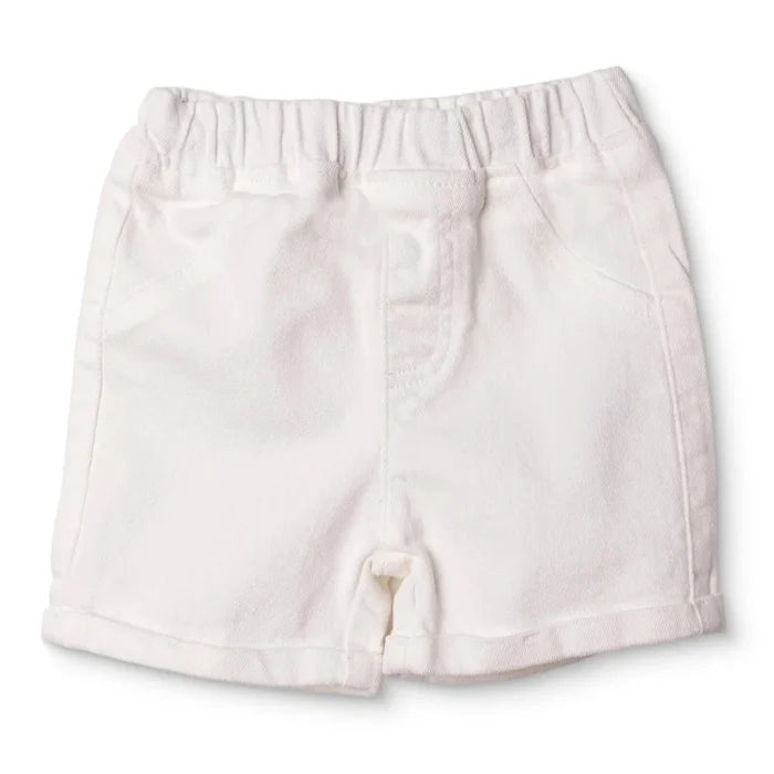 HelloBaby Girls Denim Shorts Buttoned Berry Belle Short Length - Ecru Ecru - ebebek