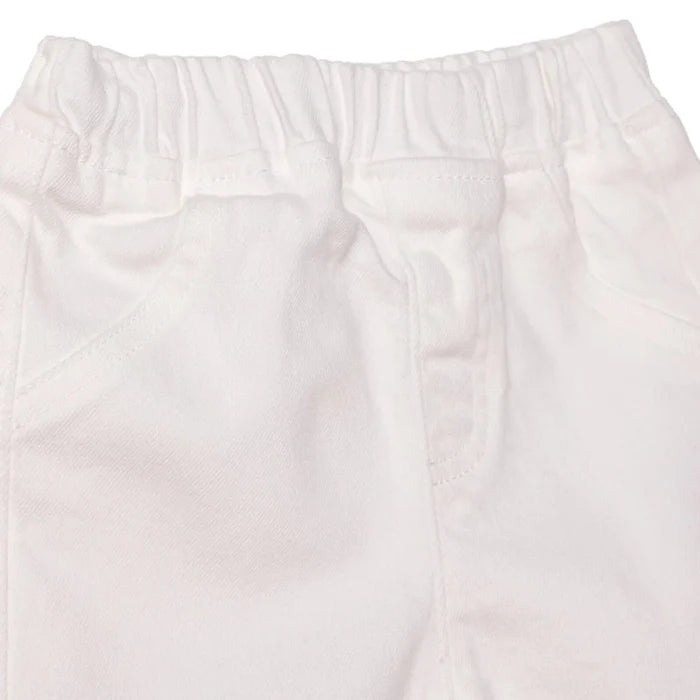 HelloBaby Girls Denim Shorts Buttoned Berry Belle Short Length - Ecru Ecru - ebebek
