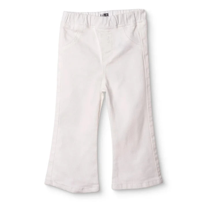HelloBaby Girls Denim Trousers Buttoned Berry Belle Full Length - Ecru Ecru - ebebek