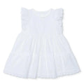 HelloBaby Girls Dress Buttoned Berry Belle Crew Neck Short Sleeve - Ecru Ecru - ebebek