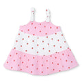 HelloBaby Girls Dress Buttoned Berry Belle Crew Neck Short Sleeve - Pink Printed Pink Printed - ebebek
