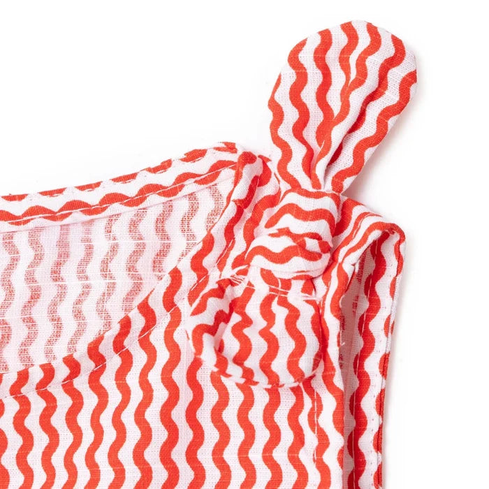 HelloBaby Girls Dress Buttoned Berry Belle Crew Neck Strappy - Coral Printed Coral Printed - ebebek