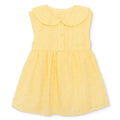 HelloBaby Girls Dress Buttoned Ditsy Flower Peter Pan Collar Short Sleeve - Yellow Yellow - ebebek