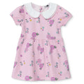 HelloBaby Girls Dress Floral Print Flower Garden Shirt Collar Short Sleeve - Pink Printed Pink Printed - ebebek