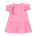 HelloBaby Girls Dress Flower Flower Garden Crew Neck Short Sleeve - Pink Pink - ebebek