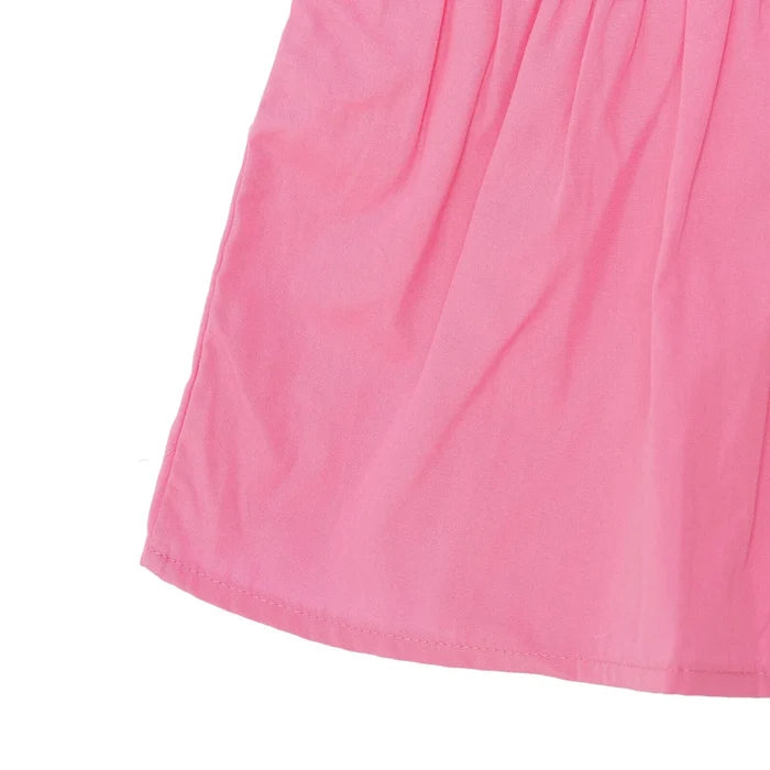 HelloBaby Girls Dress Flower Flower Garden Crew Neck Short Sleeve - Pink Pink - ebebek