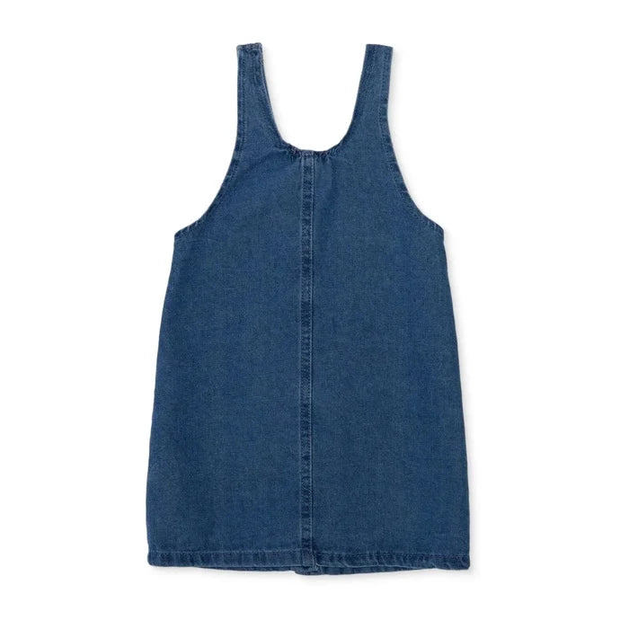 HelloBaby Girls Dress Strawberry Print Snap Fastening Berry Belle Crew Neck Short Length Short Sleev - Indigo Indigo - ebebek