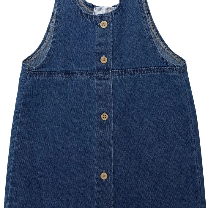 HelloBaby Girls Dress Strawberry Print Snap Fastening Berry Belle Crew Neck Short Length Short Sleev - Indigo Indigo - ebebek